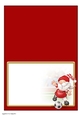 Football Gnome Red and White Slider Card Insert