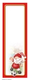 Football Gnome Red and White Large Vertical DL Insert