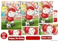 Football Gnome Red and White Pyramid