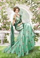 Art Deco Lady Lola 4 A4 (Aqua)