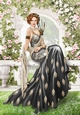 Art Deco Lady Lola 4 A4 (Black)