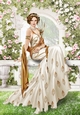 Art Deco Lady Lola 4 A4 (Cream)