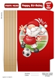Football Gnome Red and White Mini Gift Bag