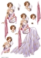 Art Deco Lady Lola Decoupage Sheet Lilac
