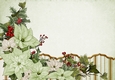 Art Deco Lola Poinsettia Paper Green