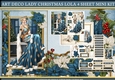 Art Deco Lady Christmas Lola 4 Sheet Mini Kit Dark Blue