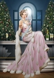 Art Deco Lady Christmas Lola A4 Pink
