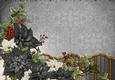 Art Deco Lola Poinsettia Paper Black