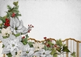 Art Deco Lola Poinsettia Paper Silver