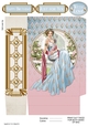 Art Deco Lady Lola Mini Gift Bag Blue