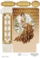 Art Deco Lady Lola Mini Gift Bag Gold