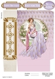 Art Deco Lady Lola Mini Gift Bag Lilac