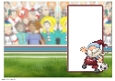 Football Gnome Dark Red and Blue Insert