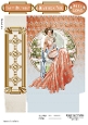 Art Deco Lady Lola Mini Gift Bag Peach