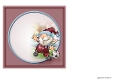 Football Gnome Dark Red and Blue 7x7 Quick Card Inserts