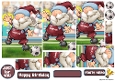 Football Gnome Dark Red and Blue Pyramid
