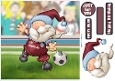 Football Gnome Dark Red and Blue 8x8 Quick Card