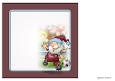 Football Gnome Dark Red and Blue 8x8 Quick Card Insert