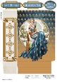 Art Deco Lady Lola Mini Gift Bag Dark Blue