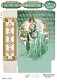 Art Deco Lady Lola Mini Gift Bag Aqua