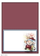 Football Gnome Dark Red and Blue Slider Card Insert