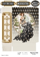 Art Deco Lady Lola Mini Gift Bag Black