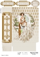 Art Deco Lady Lola Mini Gift Bag Cream