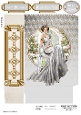 Art Deco Lady Lola Mini Gift Bag Silver