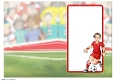 Young Footballer Dude Red, White and Yellow Insert