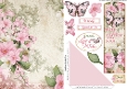 Butterfly Bouquet Bookmark Card Pink