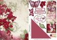 Butterfly Bouquet Bookmark Card Dark Pink