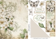 Butterfly Bouquet Bookmark Card Cream