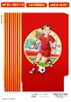 Young Footballer Dude Red, White and Yellow Mini Gift Bag