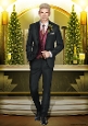 Art Deco Christmas Rodrigo A4 Dark Pink