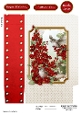 Long Tailed Bird with Blossom Red Mini Gift Bag
