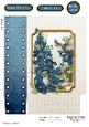 Long Tailed Blue with Blossom Dark Blue Mini Gift Bag