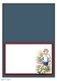 Young Footballer Dude White, Red and Blue Slider Insert