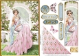 Art Deco Lola Bookmark Card Pink