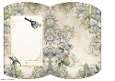 Long Tailed Bird with Blossom Silver Mini Pillow Box