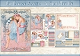 Art Nouveau Delphine 4 Sheet Mini Kit Blue