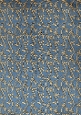 Art Nouveau Delphine Leaf Swirl Paper Dark Blue