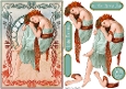 Art Nouveau Delphine Aqua
