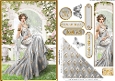 Art Deco Lola Bookmark Card Silver