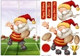 Rugby Gnome Red, Yellow