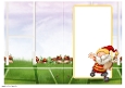Rugby Gnome Red, Yellow Insert