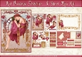 Art Nouveau Delphine 4 Sheet Mini Kit Dark Pink