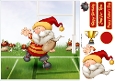 Rugby Gnome Red, Yellow 8x8 Quick Card