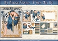 Art Nouveau Delphine 4 Sheet Mini Kit Dark Blue