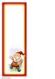 Rugby Gnome Red, Yellow Large Vertical DL Insert