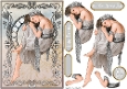 Art Nouveau Delphine Silver